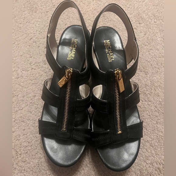 Michael Kors Shoes - Michael Kors Black Wedges